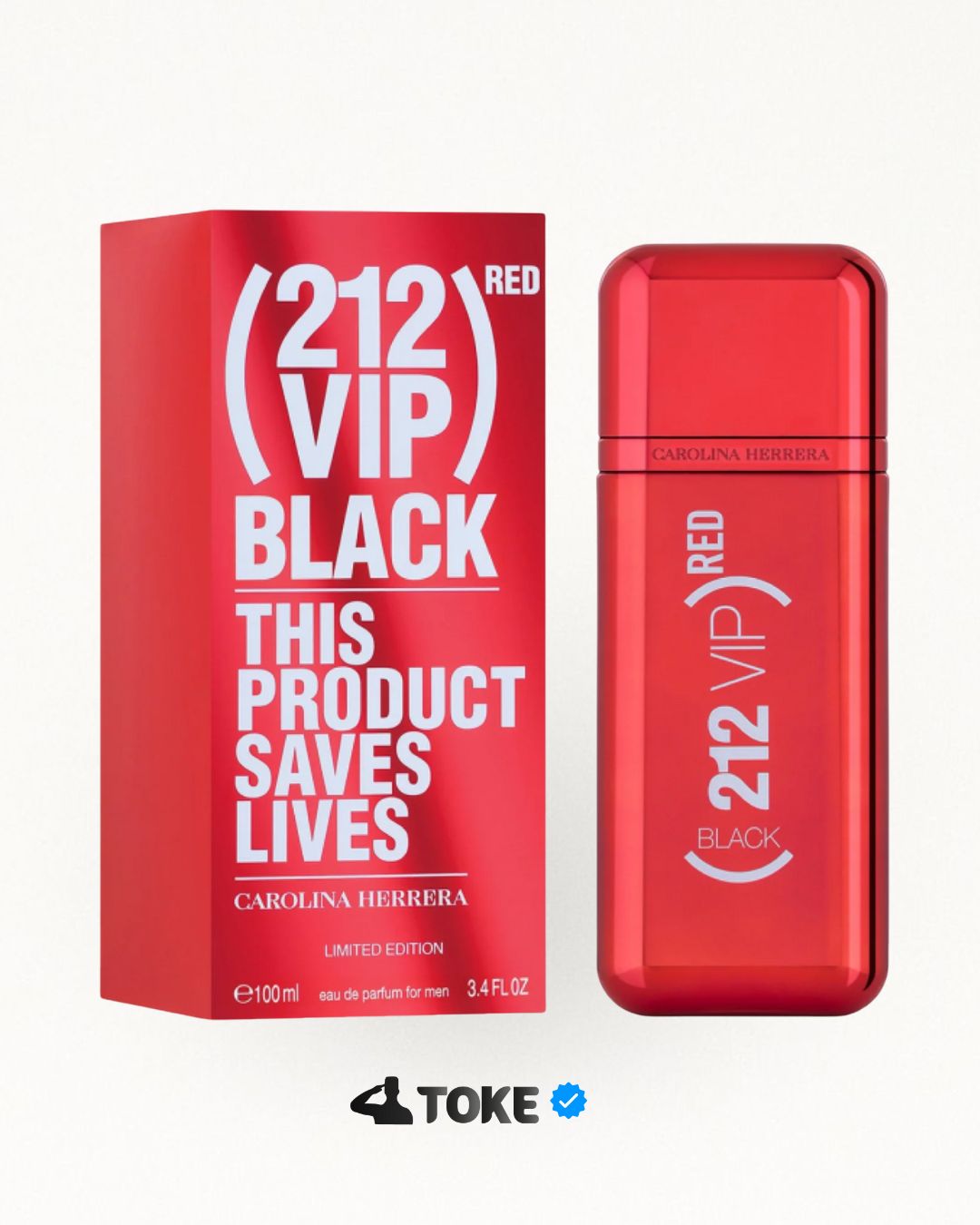212 VIP Black RED 100 ML  – Carolina Herrera Para Caballero