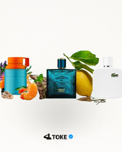 Mandarin Sky + Eros Versace + Lacoste Blanco